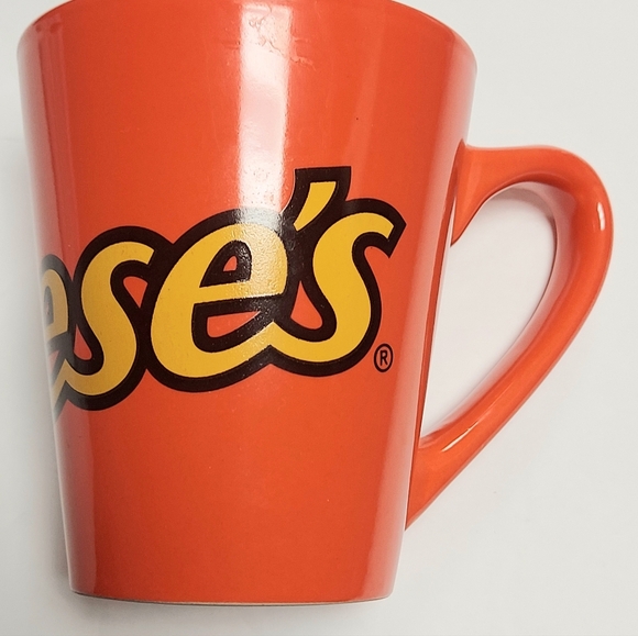 Hershey Company Reese's Peanut Butter Cup Orange Coffee Tea Cocoa Mug 4" Tall - Picture 2 of 6